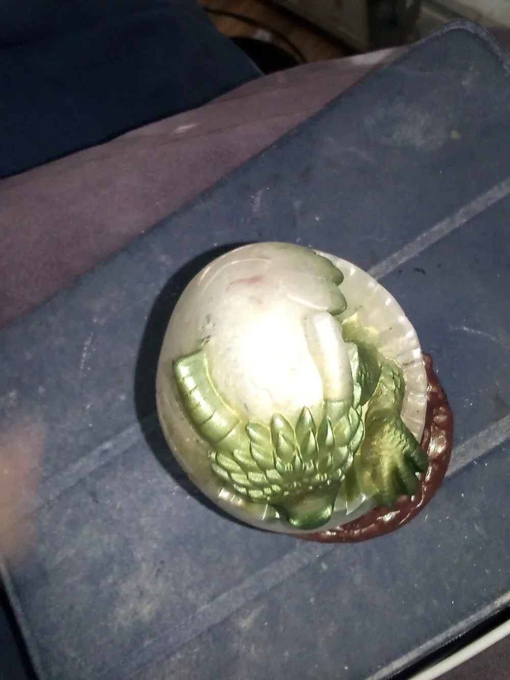 Handmade Dragon Hatching from Egg Statue